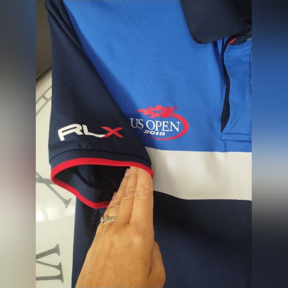 Polo RLX US Open 2015 Official  Large Pony French Navy Sz M  LIKE NEW - Picture 3 of 7